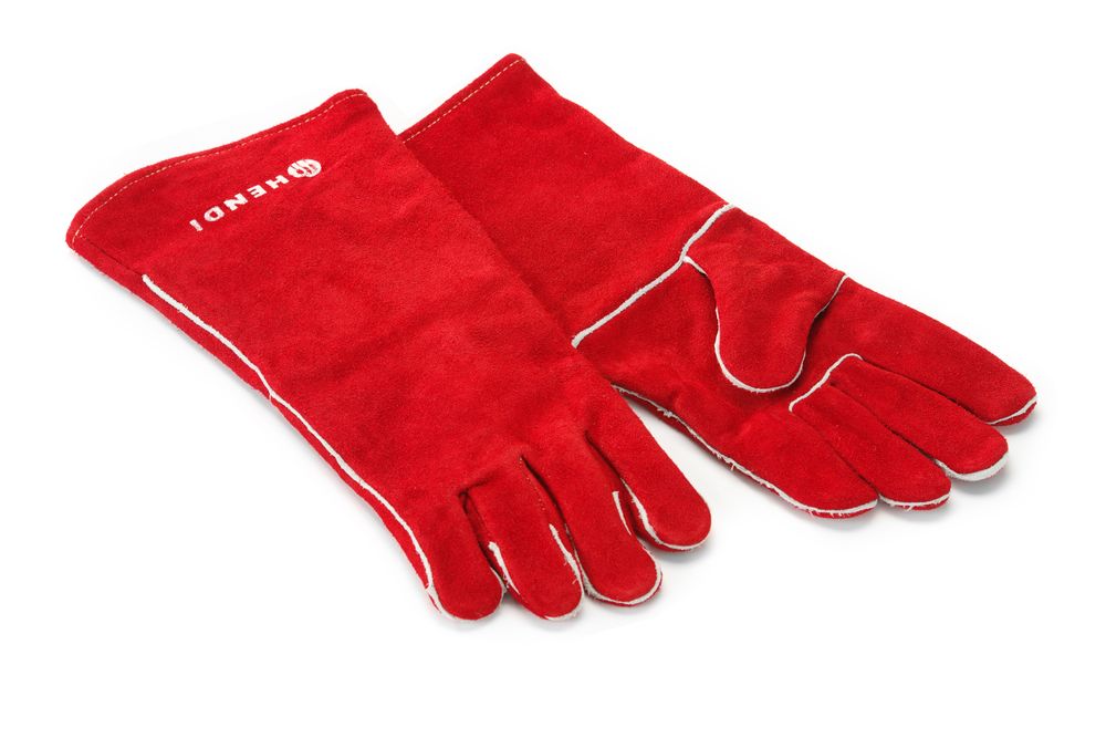Hittebestendige handschoenen | leer | HENDI | Rood | (L)mm