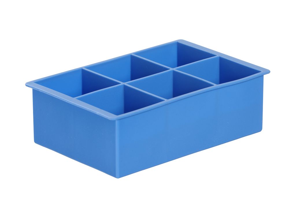 IJsblokjesvorm kubus XL | BarUp | Blauw | 170x110x(H)52mm