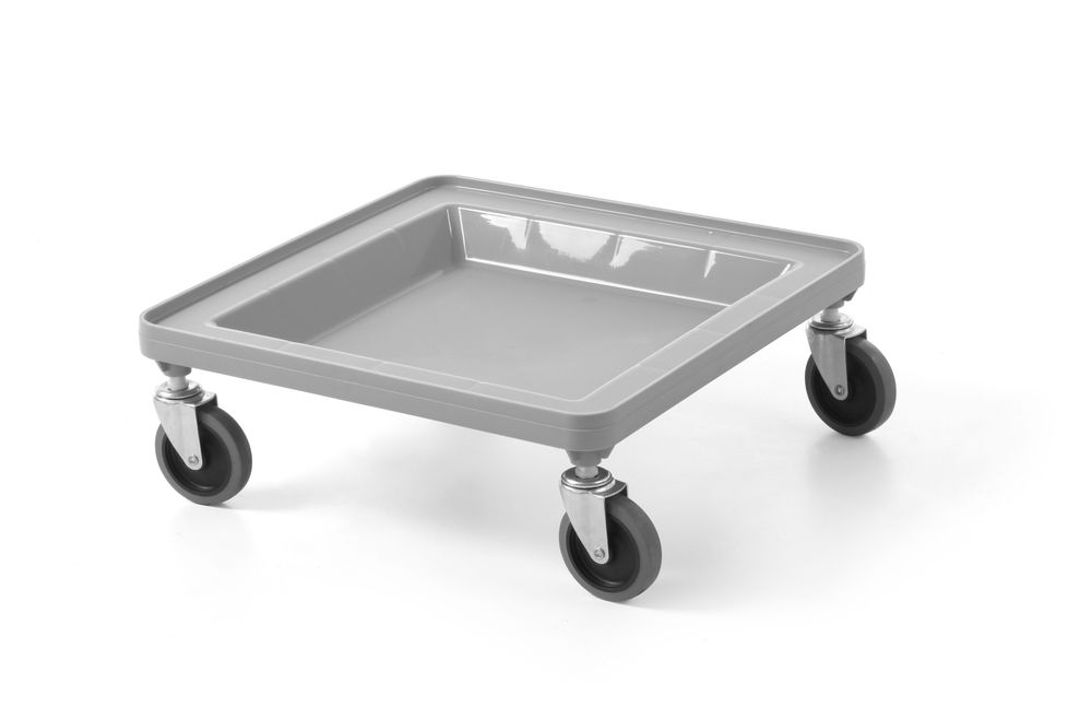 Onderstel voor universele rekken van 500×500 mm | AmerBox | Lichtgrijs | 500x500x(H)180mm