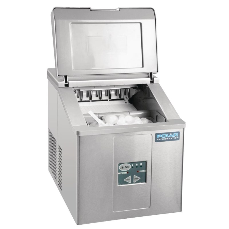 Polar C-serie ijsmachine voor aanrecht, capaciteit 15 kg | CH479 | 42x36,5x41,5(H)cm