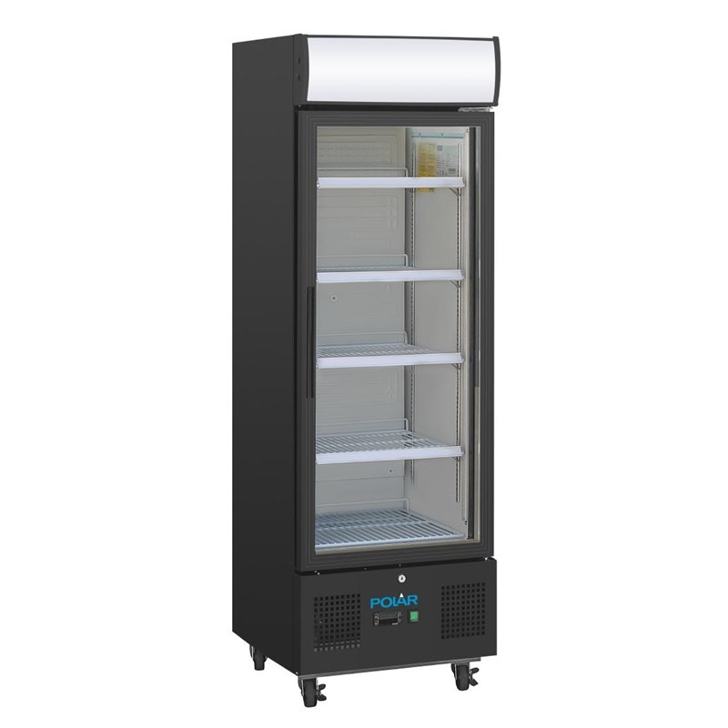 Polar G-Series Rechtopstaande Display Koeling 218Ltr Zwart | GH426| Energielabel B | 57,5x53x169,2(H)cm