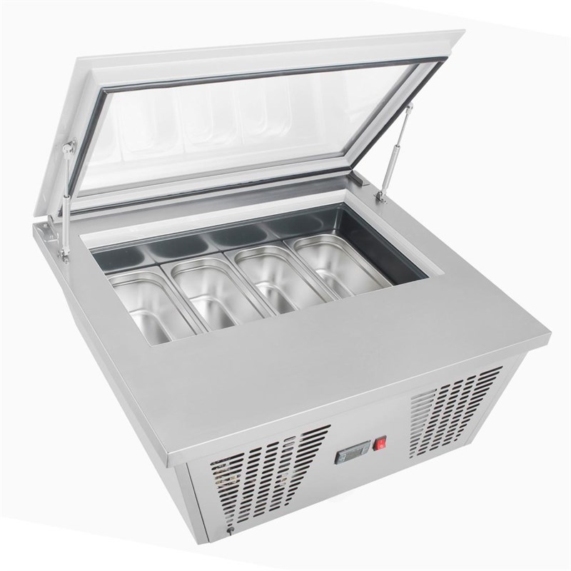 Polar G-Serie Tafelmodel Ijs Vriezer 4X Napoli Pannen | GK068| Energielabel B | 73,5x86,5x37,7(H)cm