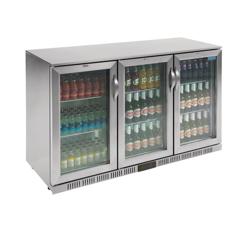 Polar G-serie 3-deurs barkoeling met klapdeuren RVS 330L | GL009 | 52x135x90(H)cm