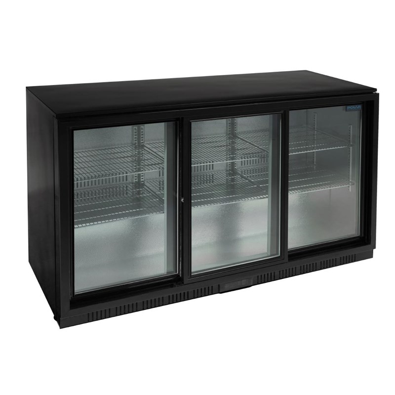 Polar G-serie laag model barkoeling drie schuifdeuren 320L | GL013 | 52x135x85(H)cm