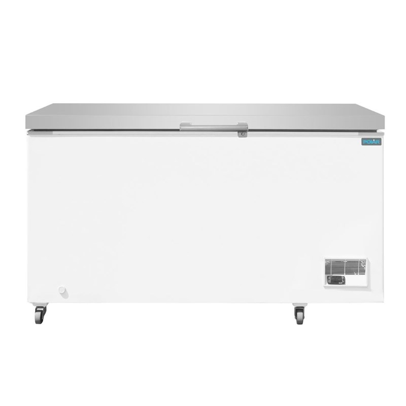 Polar G-Serie Vrieskist Met Roestvrijstalen Deksel 378Ltr | GP897 | 73x143,5x97(H)cm