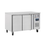 Polar U-Serie Dubbeldeurs Counter Koelkast 282Ltr | UA047 | Energielabel A | 70x136x85(H)cm