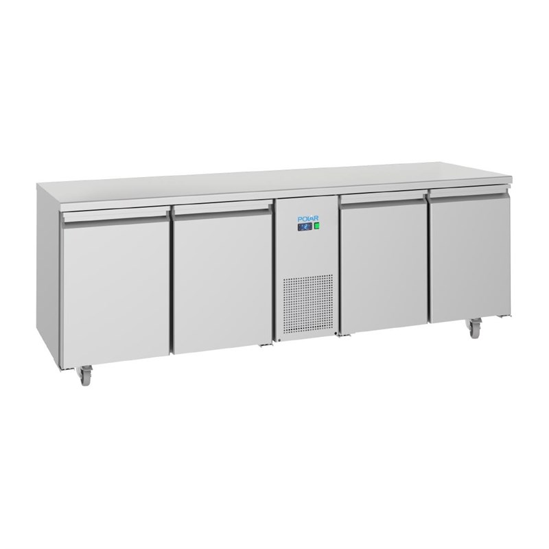 Polar U-Series Energiezuinige 4 Deurs Vrieswerkbank 632L | UA075 | 70x227x85(H)cm