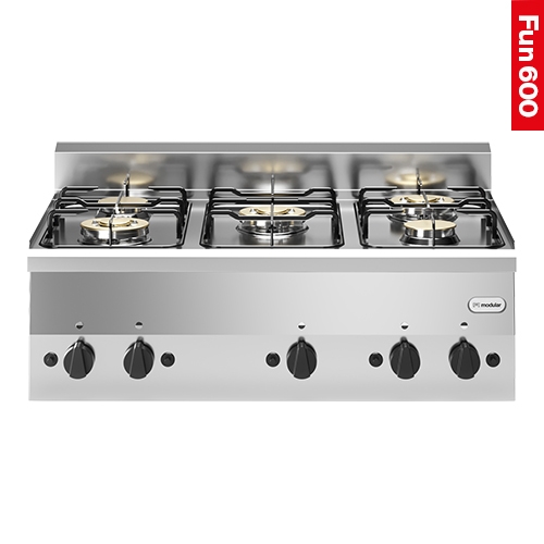Modular Kooktoestel RVS 18/10 5 zones