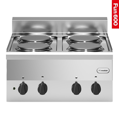 Modular Kooktoestel RVS 18/10 4 zones