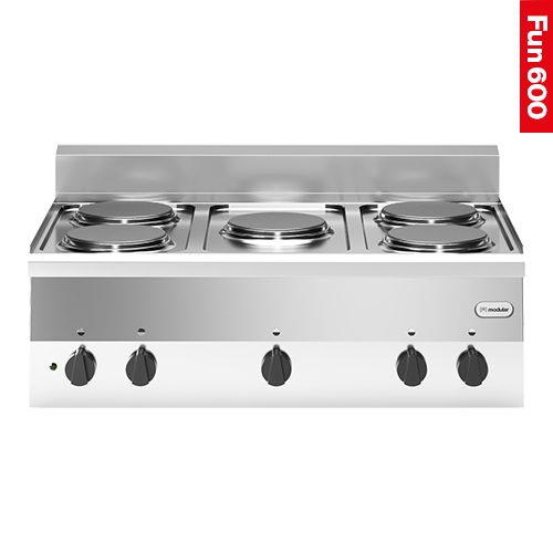 Modular Kooktoestel RVS 18/10 5 zones