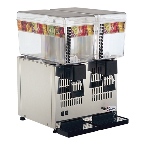 Santos Drankendispenser 12L polycarbonaat grijs 2x12L