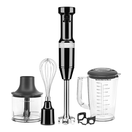 KitchenAid Staafmixer combi 20 cm zwart